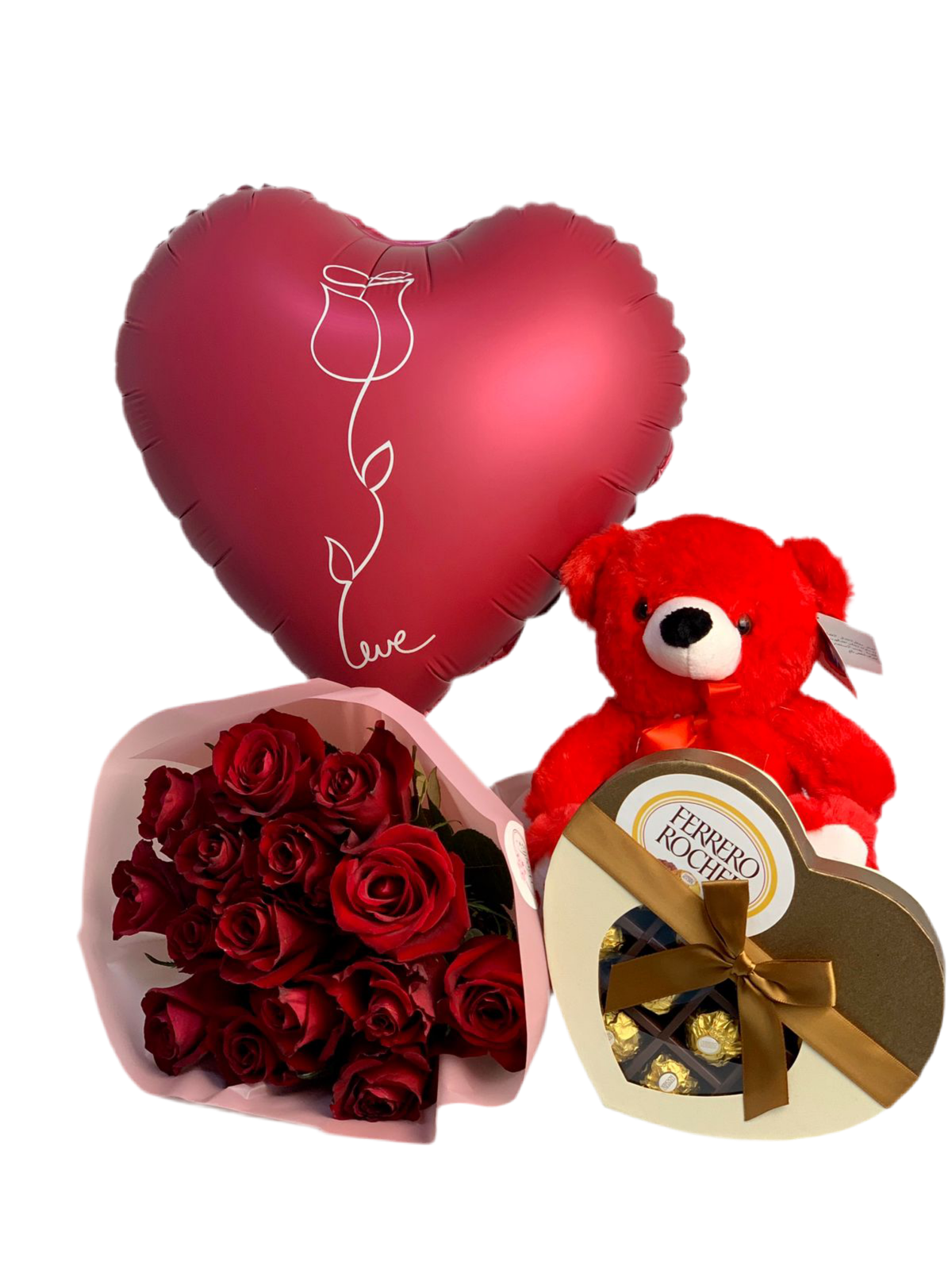 15 Red Rose Bouquet Combo 2