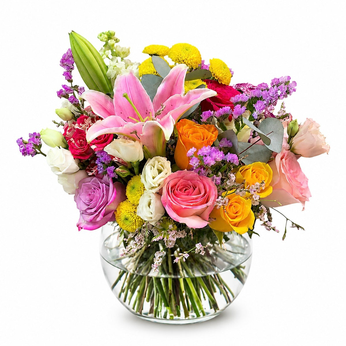 Mixed Flowers Bowl