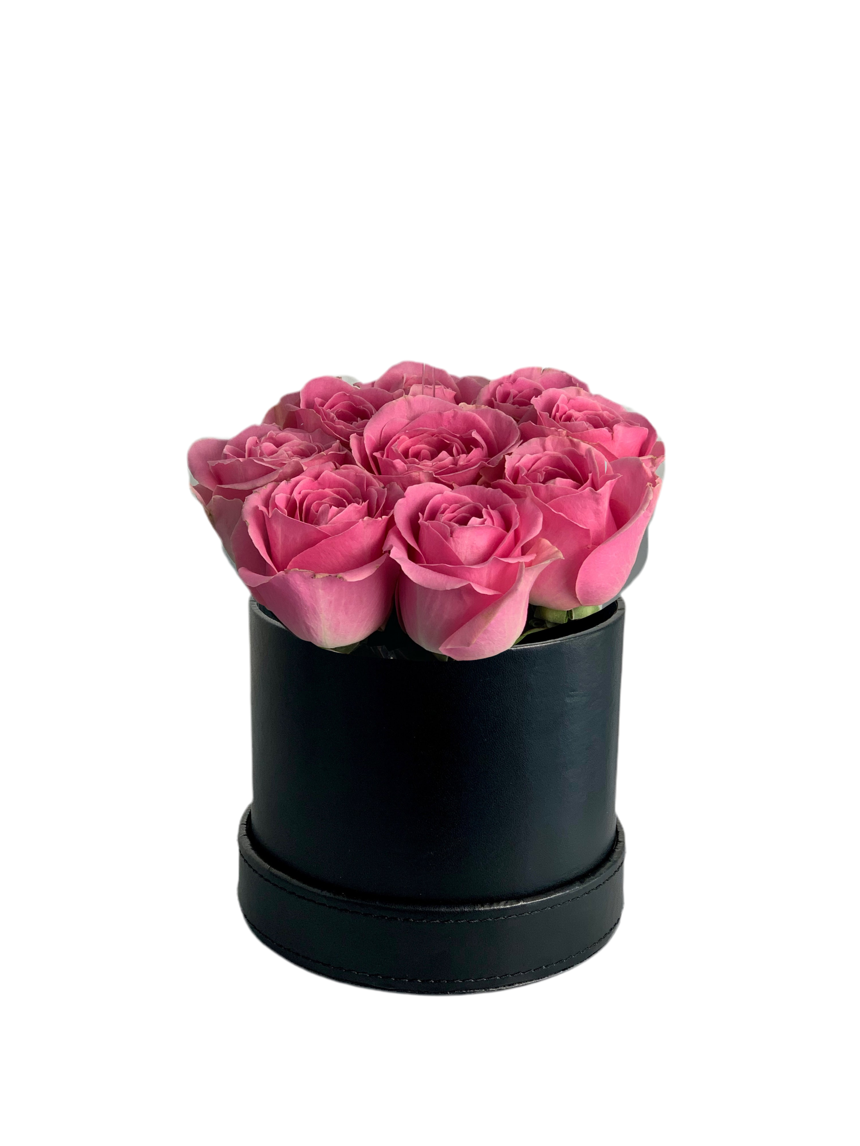 Pink Roses in a Leather Box