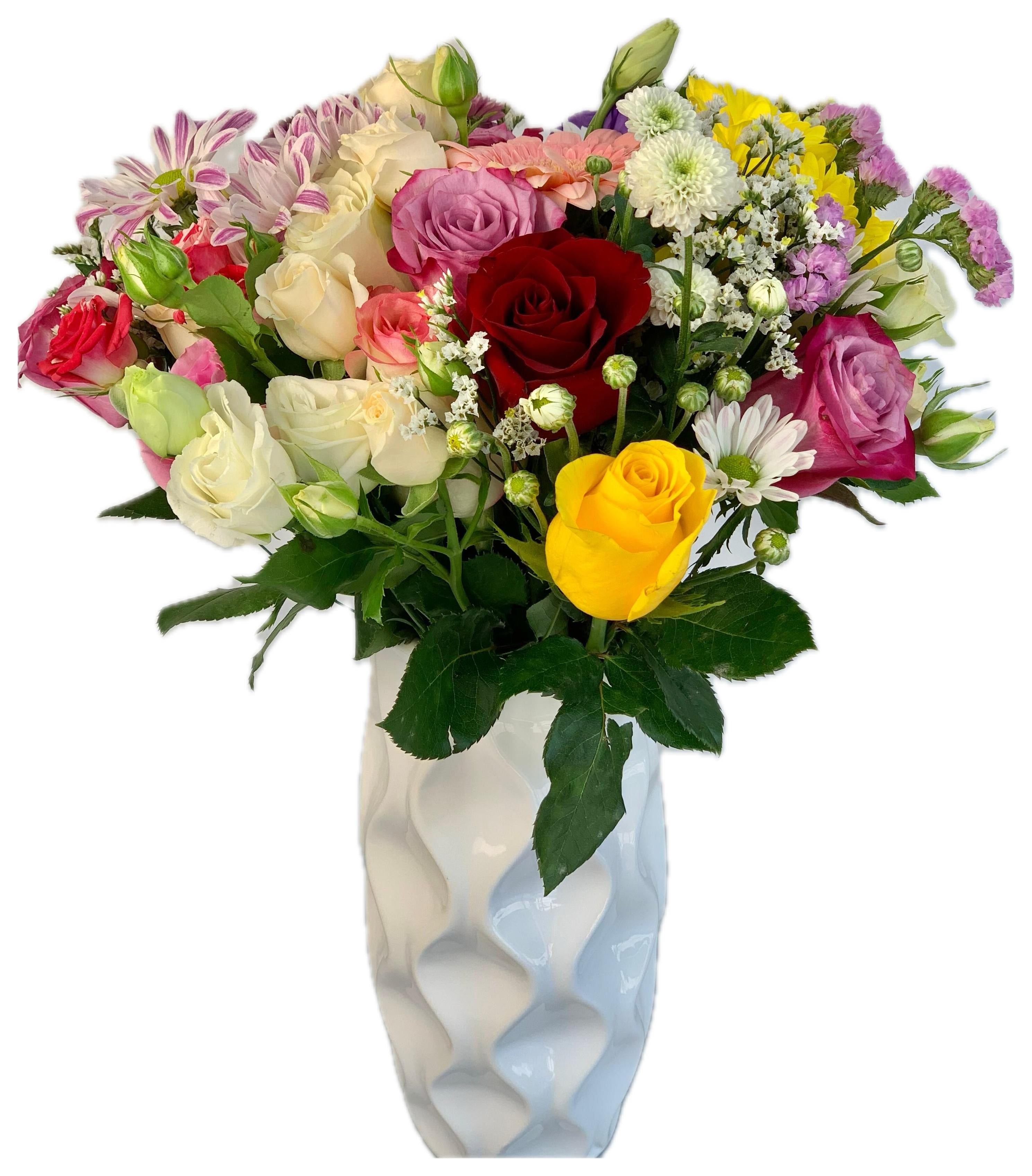 White Vase Arrangement