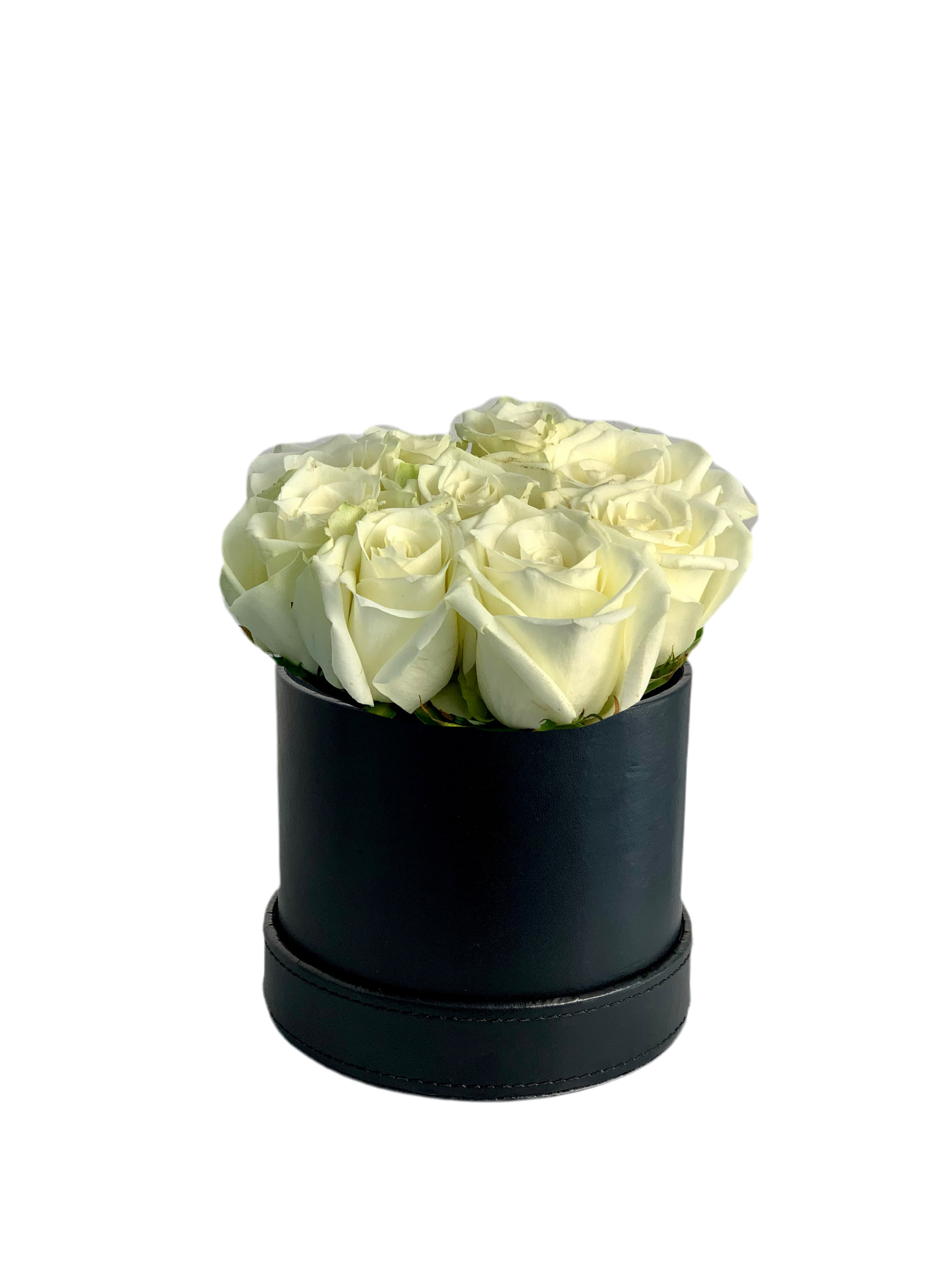 White Roses in a Leather Box