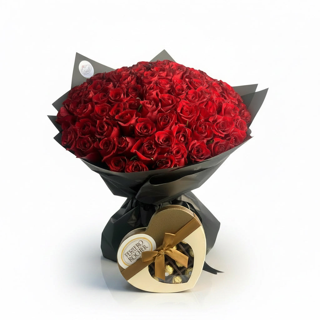 100 Roses Big Love Combo 1